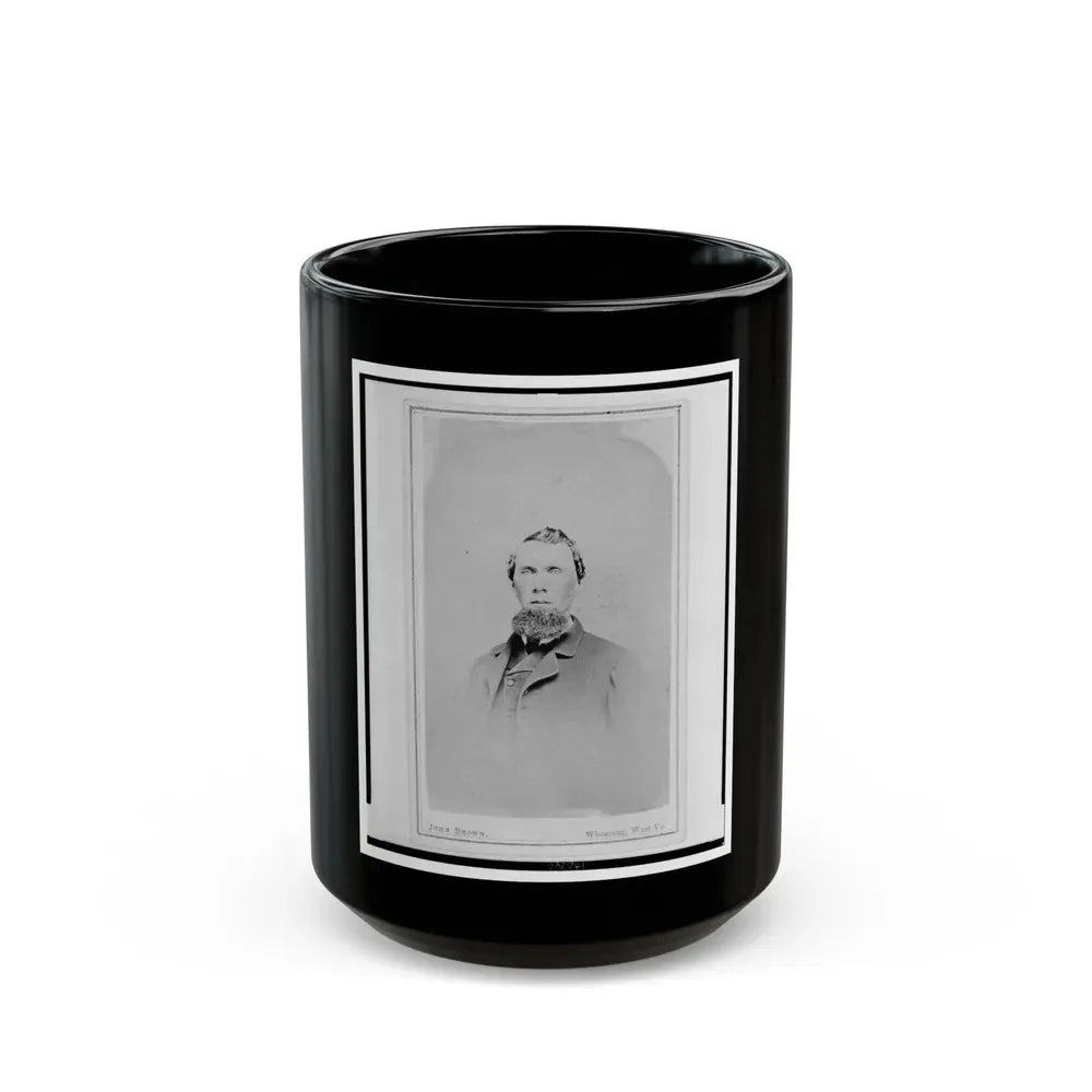 James S. Cassady, Captain, 7th West Virginia Cavalry, Head-And-Shoulders Portrait, Facing Front (U.S. Civil War) Black Coffee Mug 15oz - Go Mug Yourself