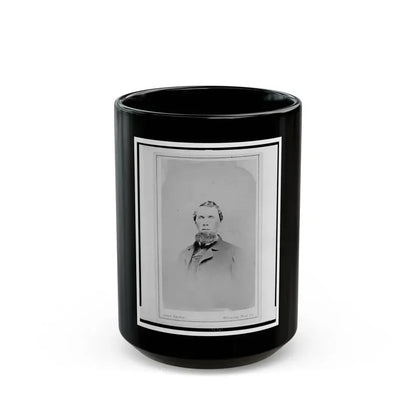 James S. Cassady, Captain, 7th West Virginia Cavalry, Head-And-Shoulders Portrait, Facing Front (U.S. Civil War) Black Coffee Mug 15oz - Go Mug Yourself