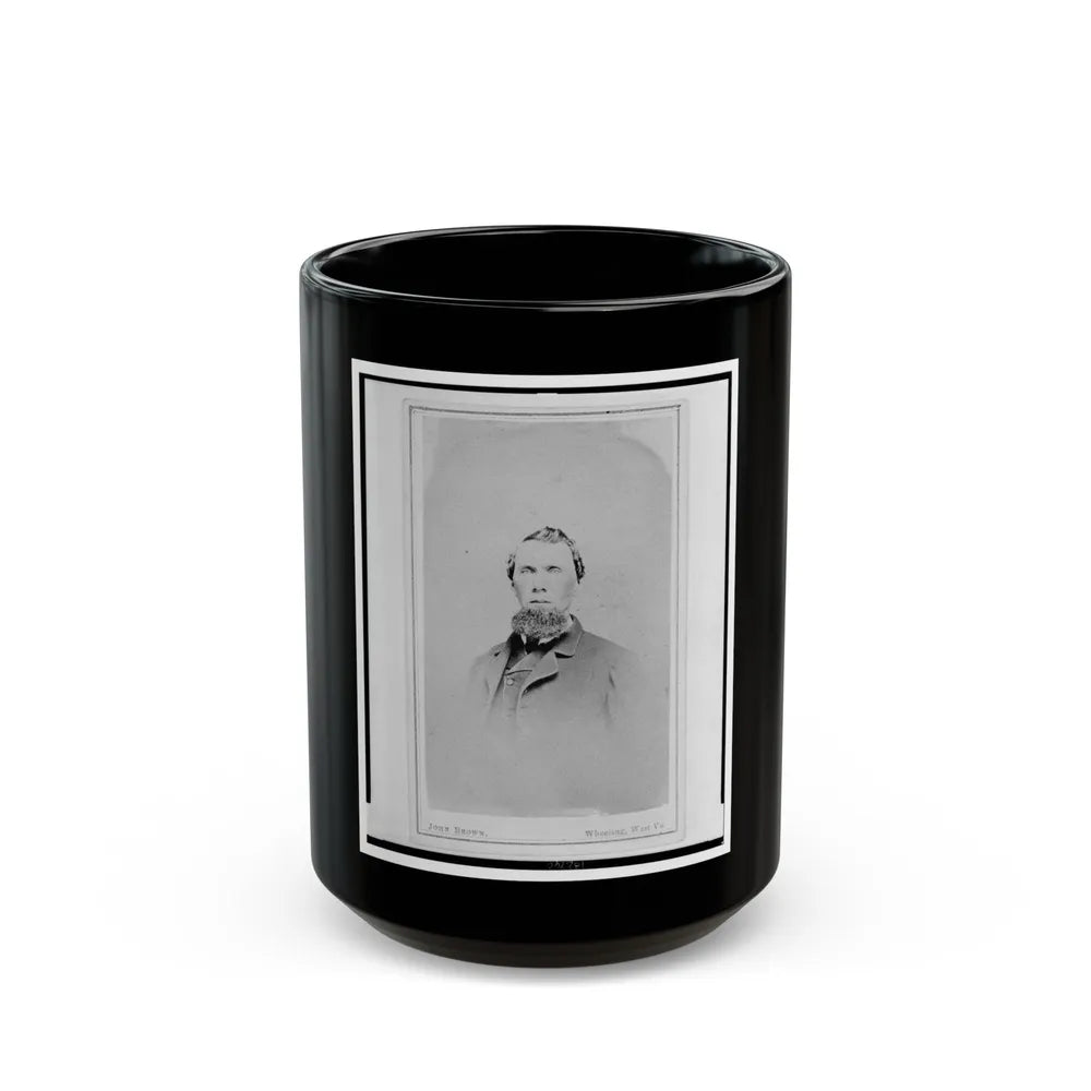 James S. Cassady, Captain, 7th West Virginia Cavalry, Head-And-Shoulders Portrait, Facing Front (U.S. Civil War) Black Coffee Mug-15oz-Go Mug Yourself