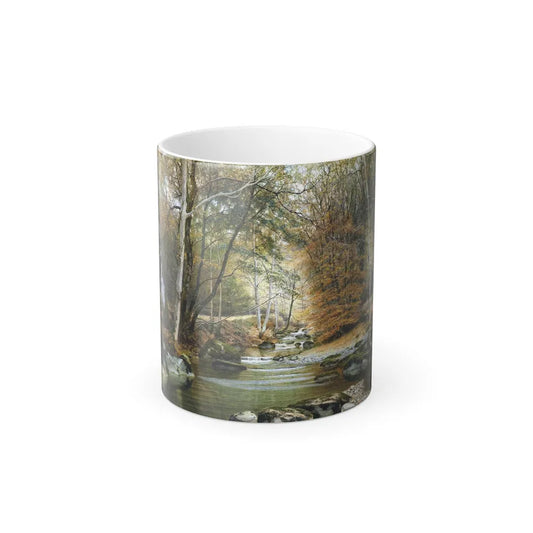 James Thomas Watts (1849-1930) Autumn Woods - 1885 - Color Changing Mug 11oz 11oz - Go Mug Yourself