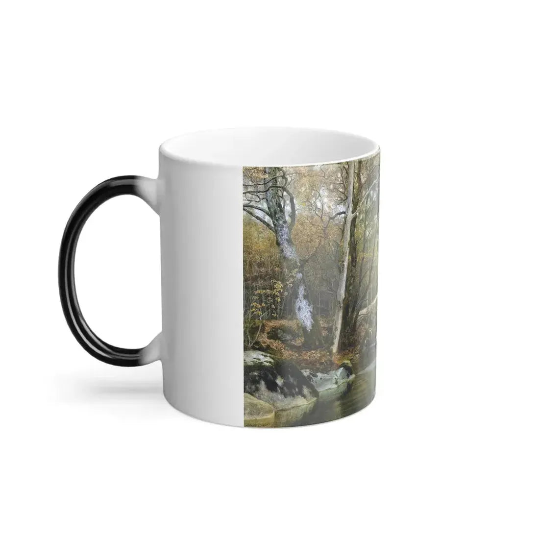 James Thomas Watts (1849-1930) Autumn Woods - 1885 - Color Changing Mug 11oz - Go Mug Yourself