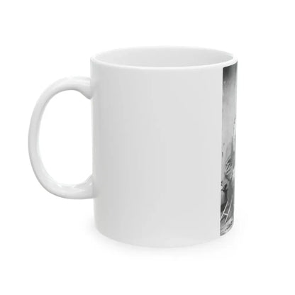 James Walker And Theodore Davis, Civil War Artists, Full-Length Portrait, Seated On Camp Stools, Facing Each Other (U.S. Civil War) White Coffee Mug - Go Mug Yourself
