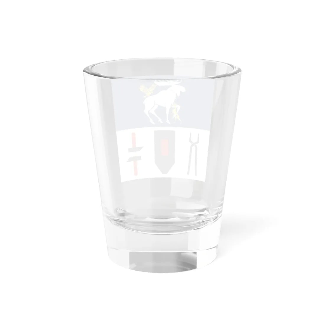 Jamtlands lan vapenflagga (Sweden) Shot Glass 1.5oz - Go Mug Yourself