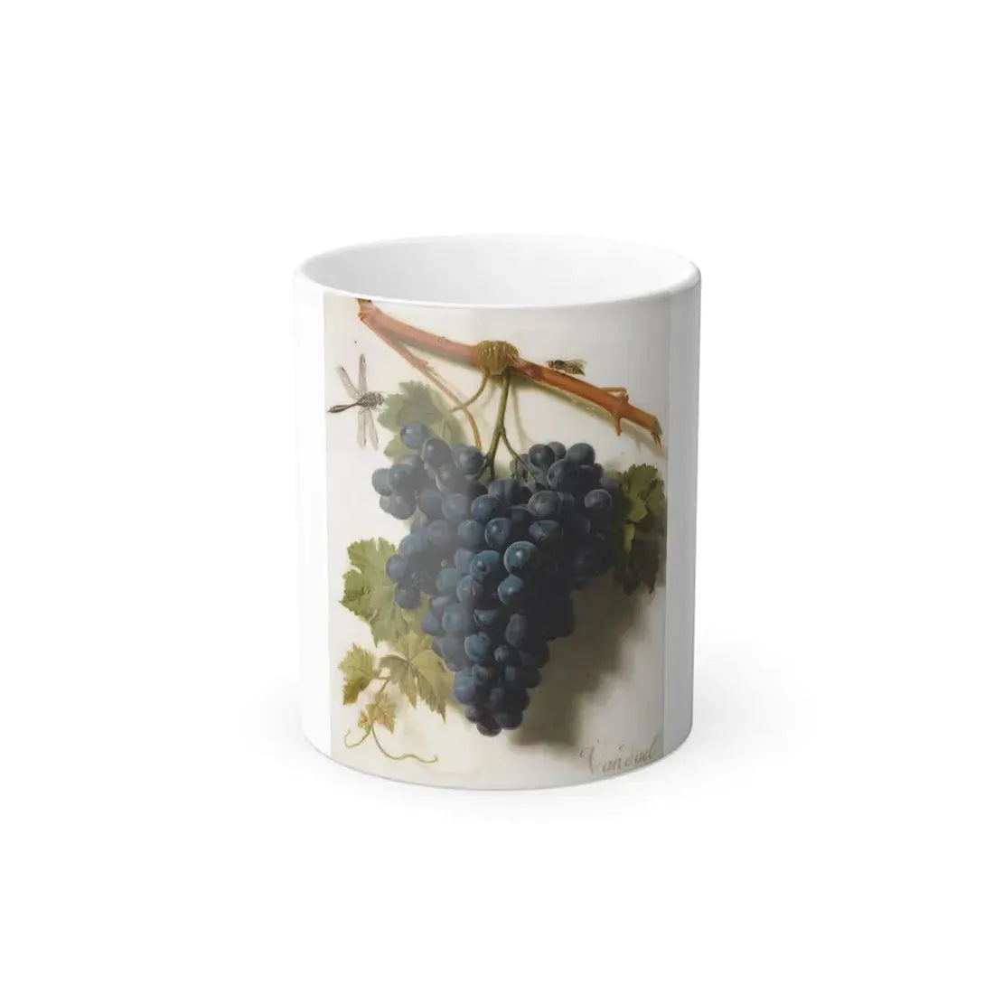 Jan Frans van Dael (1764-1840) Grappe de Raisins - Oil on Marble - Color Changing Mug 11oz 11oz - Go Mug Yourself
