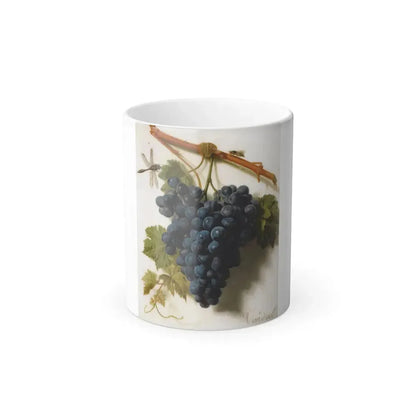 Jan Frans van Dael (1764-1840) Grappe de Raisins - Oil on Marble - Color Changing Mug 11oz 11oz - Go Mug Yourself