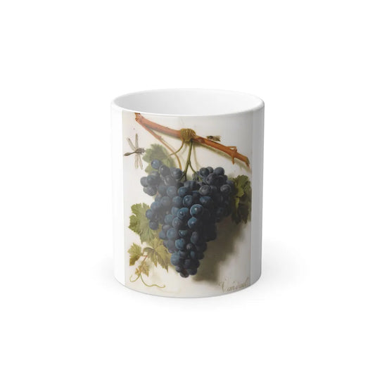 Jan Frans van Dael (1764-1840) Grappe de Raisins - Oil on Marble - Color Changing Mug 11oz 11oz - Go Mug Yourself