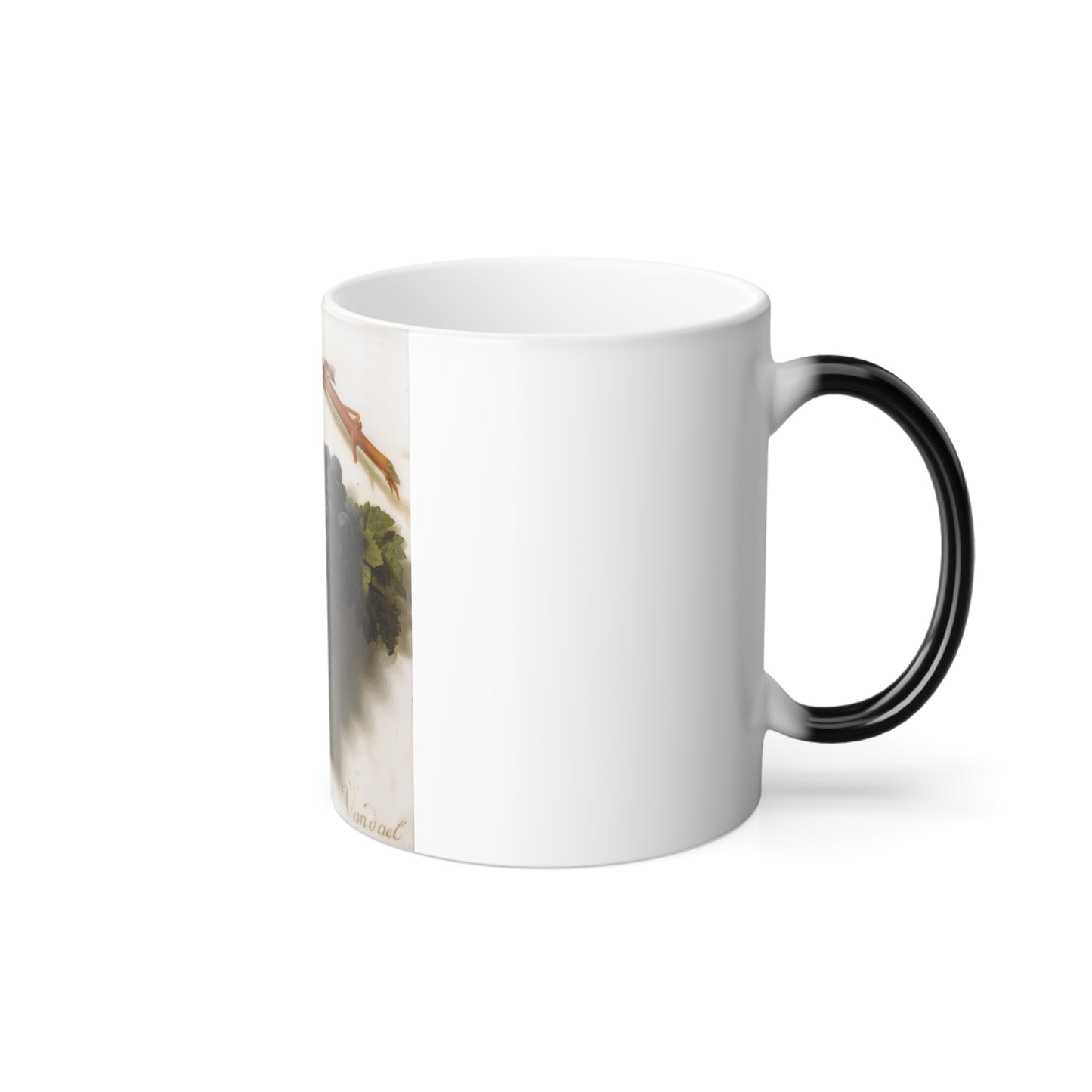 Jan Frans van Dael (1764-1840) Grappe de Raisins - Oil on Marble - Color Changing Mug 11oz-Go Mug Yourself