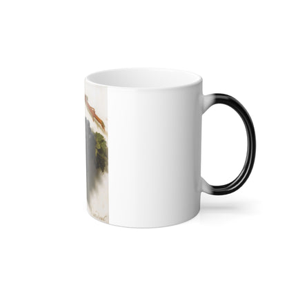 Jan Frans van Dael (1764-1840) Grappe de Raisins - Oil on Marble - Color Changing Mug 11oz-Go Mug Yourself
