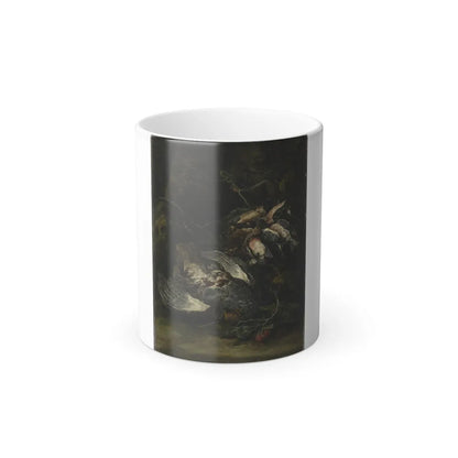 Jan Fyt (1611-1661) A Partridge and Small Game Birds - Oil on Canvas 1650s - Color Changing Mug 11oz 11oz - Go Mug Yourself