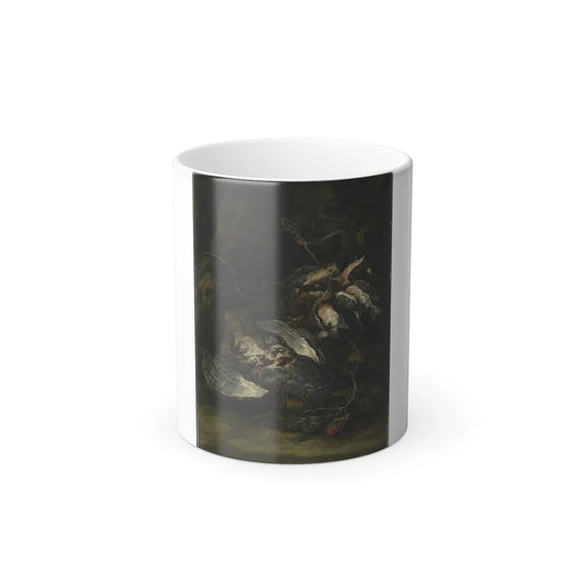 Jan Fyt (1611-1661) A Partridge and Small Game Birds - Oil on Canvas 1650s - Color Changing Mug 11oz 11oz - Go Mug Yourself