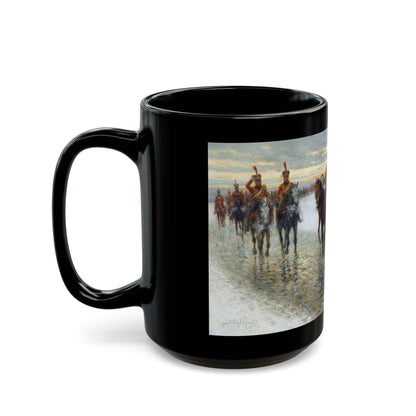 Jan van Chelminski (1851-1925) Napoleonic Campaign - Black Coffee Mug-Go Mug Yourself