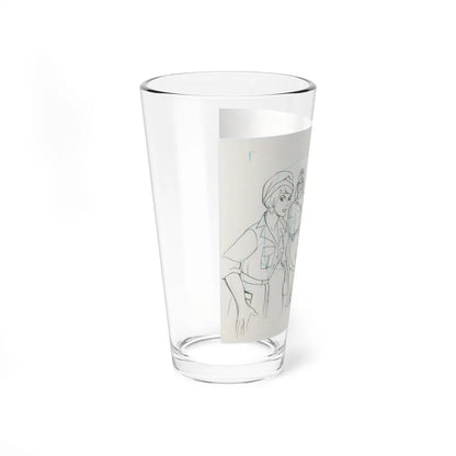 Jana of the Jungle Layout Drawings 1 (Hanna-Barbera, 1978) - Pint Glass 16oz-Go Mug Yourself