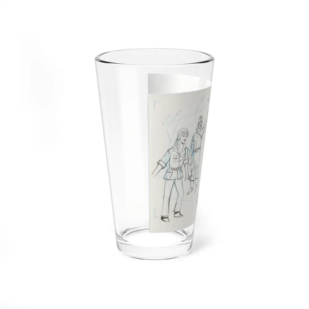 Jana of the Jungle Layout Drawings 2 (Hanna-Barbera, 1978) - Pint Glass 16oz-Go Mug Yourself