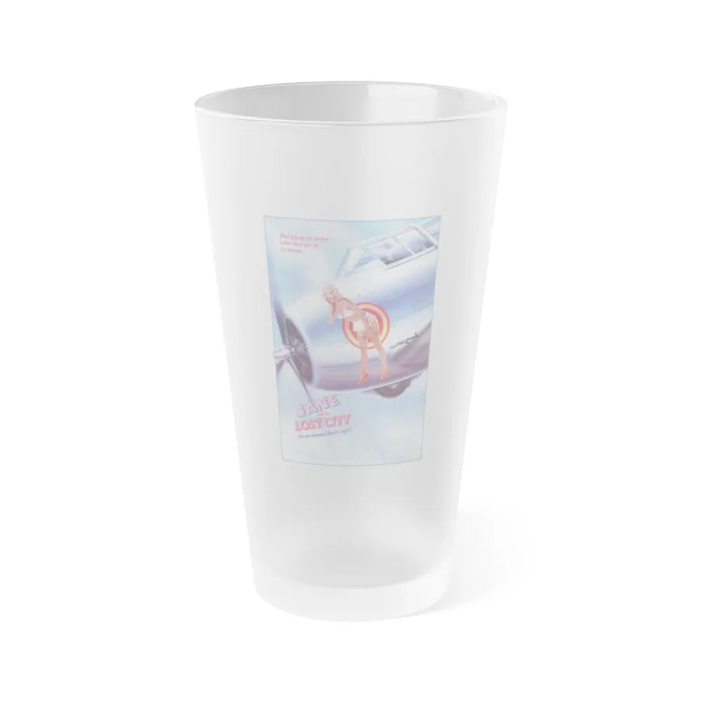 JANE AND THE LOST CITY 1987 Movie Poster - Frosted Pint Glass 16oz-16oz-Frosted-Go Mug Yourself