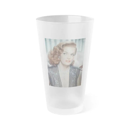 Jane Russell #10 (Vintage Female Icon) Frosted Pint Glass 16oz 16oz Frosted - Go Mug Yourself