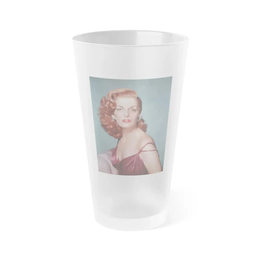Jane Russell #11 (Vintage Female Icon) Frosted Pint Glass 16oz 16oz Frosted - Go Mug Yourself