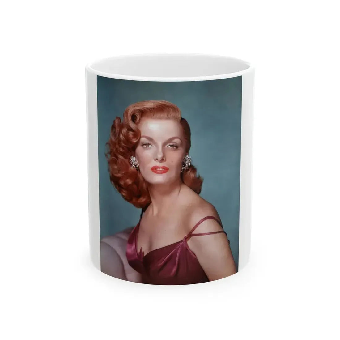 Jane Russell #11 (Vintage Female Icon) White Coffee Mug 11oz - Go Mug Yourself
