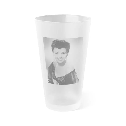 Jane Russell #110 (Vintage Female Icon) Frosted Pint Glass 16oz 16oz Frosted - Go Mug Yourself