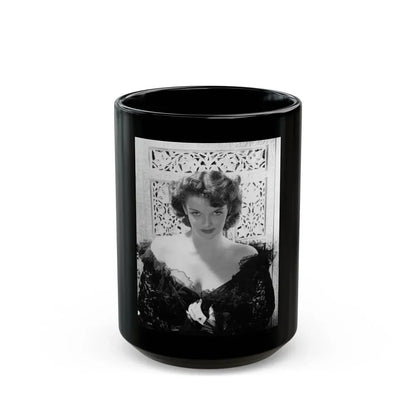 Jane Russell #111 (Vintage Female Icon) Black Coffee Mug 15oz - Go Mug Yourself