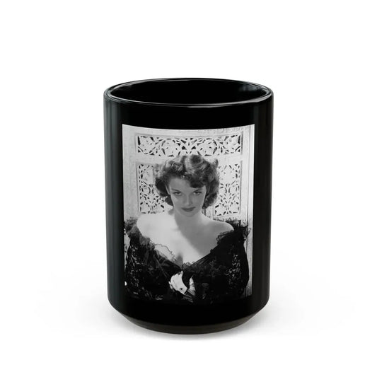 Jane Russell #111 (Vintage Female Icon) Black Coffee Mug 15oz - Go Mug Yourself