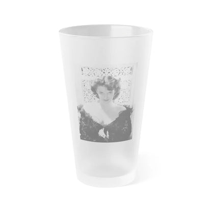 Jane Russell #111 (Vintage Female Icon) Frosted Pint Glass 16oz-16oz-Frosted-Go Mug Yourself