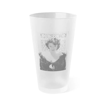 Jane Russell #111 (Vintage Female Icon) Frosted Pint Glass 16oz 16oz Frosted - Go Mug Yourself