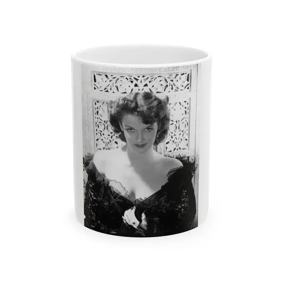 Jane Russell #111 (Vintage Female Icon) White Coffee Mug 11oz - Go Mug Yourself