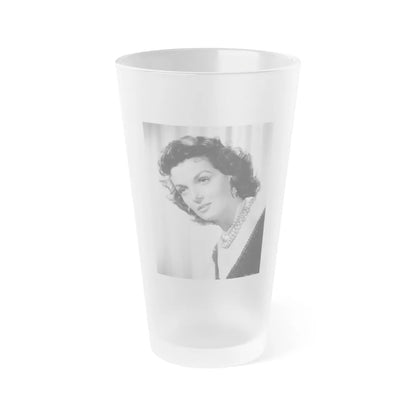 Jane Russell #125 (Vintage Female Icon) Frosted Pint Glass 16oz-16oz-Frosted-Go Mug Yourself