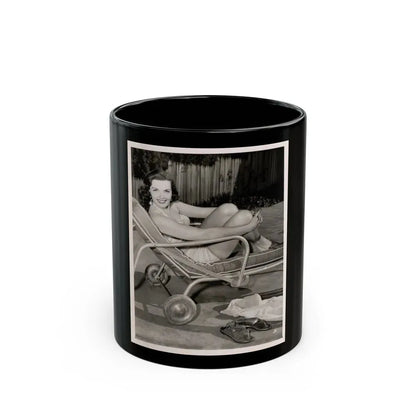 Jane Russell #132 (Vintage Female Icon) Black Coffee Mug 11oz - Go Mug Yourself