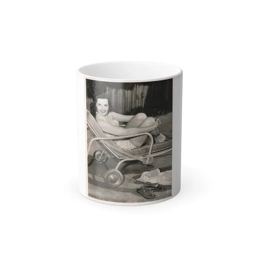 Jane Russell #132 (Vintage Female Icon) Color Changing Coffee Mug 11oz - Go Mug Yourself