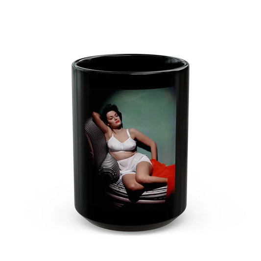 Jane Russell #139 1 (Vintage Female Icon) Black Coffee Mug 15oz - Go Mug Yourself