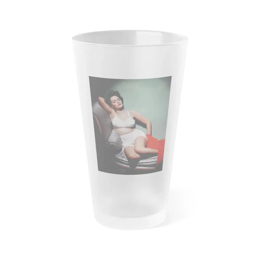 Jane Russell #139 1 (Vintage Female Icon) Frosted Pint Glass 16oz 16oz Frosted - Go Mug Yourself