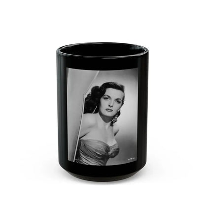 Jane Russell #142 (Vintage Female Icon) Black Coffee Mug 15oz - Go Mug Yourself