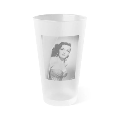 Jane Russell #142 (Vintage Female Icon) Frosted Pint Glass 16oz-16oz-Frosted-Go Mug Yourself