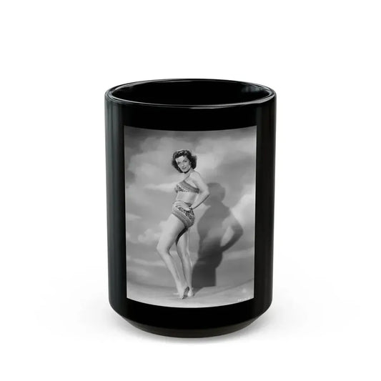 Jane Russell #143 (Vintage Female Icon) Black Coffee Mug 15oz - Go Mug Yourself