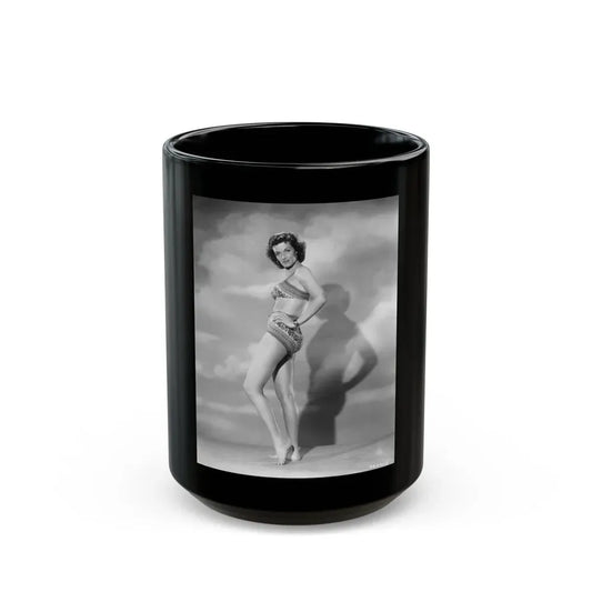 Jane Russell #143 (Vintage Female Icon) Black Coffee Mug 15oz - Go Mug Yourself