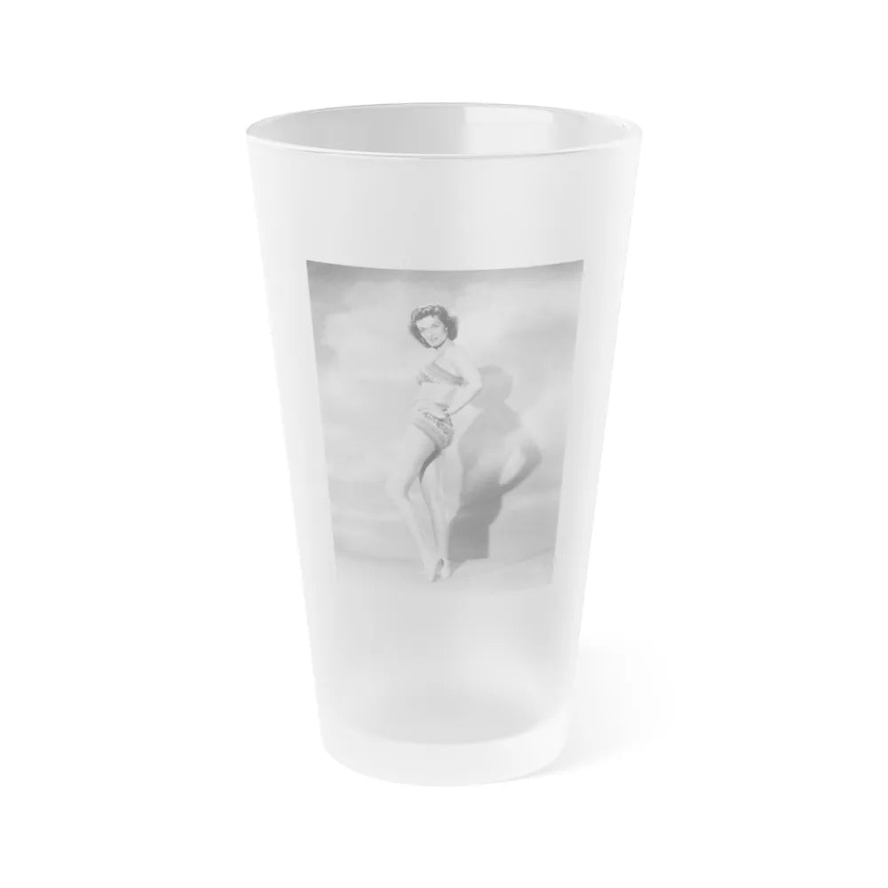 Jane Russell #143 (Vintage Female Icon) Frosted Pint Glass 16oz-16oz-Frosted-Go Mug Yourself