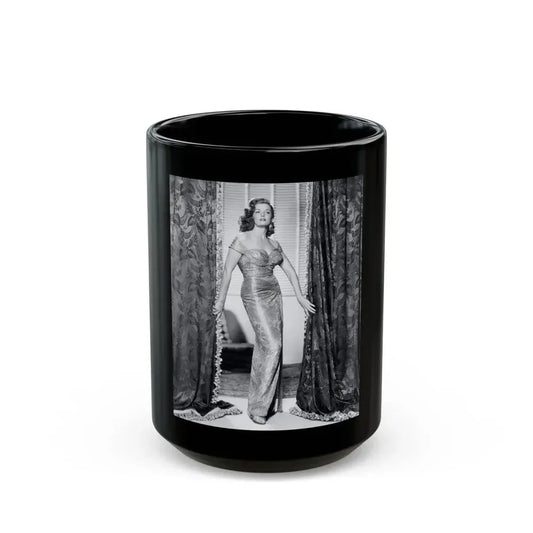 Jane Russell #145 (Vintage Female Icon) Black Coffee Mug 15oz - Go Mug Yourself