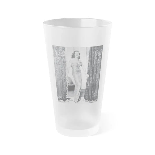 Jane Russell #145 (Vintage Female Icon) Frosted Pint Glass 16oz 16oz Frosted - Go Mug Yourself
