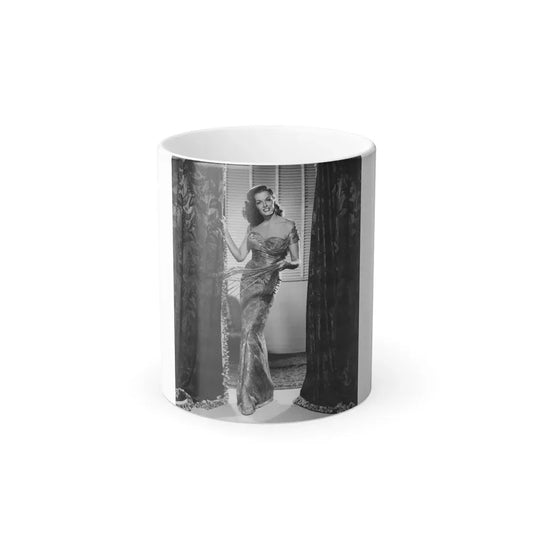 Jane Russell #146 (Vintage Female Icon) Color Changing Coffee Mug 11oz - Go Mug Yourself