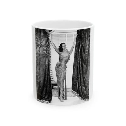 Jane Russell #147 (Vintage Female Icon) White Coffee Mug 11oz - Go Mug Yourself