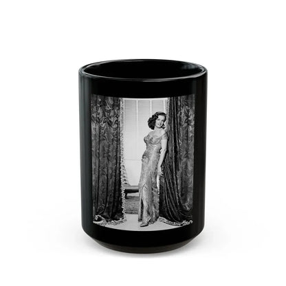 Jane Russell #148 (Vintage Female Icon) Black Coffee Mug 15oz - Go Mug Yourself