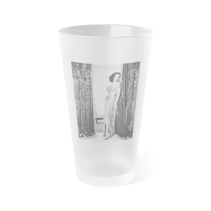 Jane Russell #148 (Vintage Female Icon) Frosted Pint Glass 16oz-16oz-Frosted-Go Mug Yourself