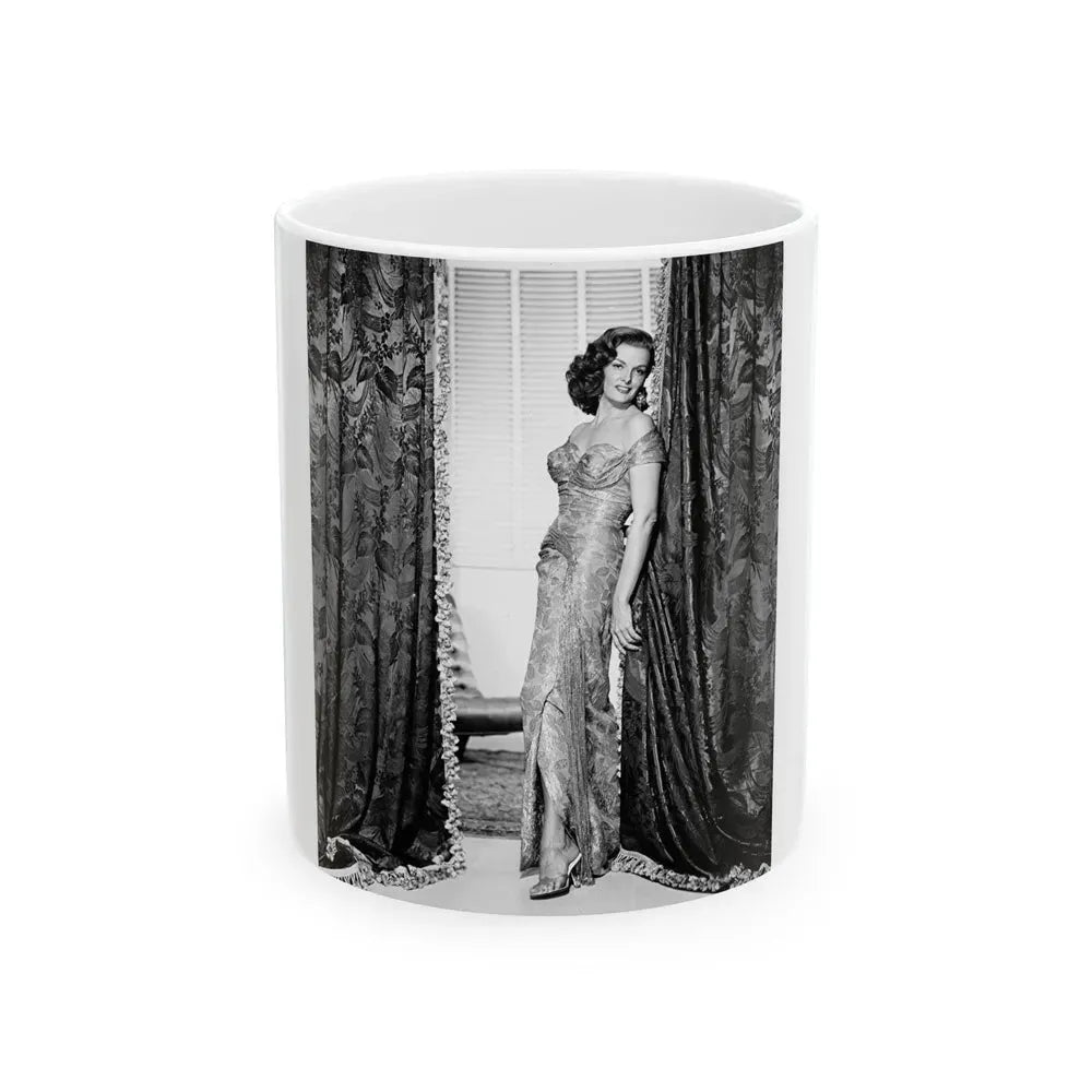 Jane Russell #148 (Vintage Female Icon) White Coffee Mug 11oz - Go Mug Yourself