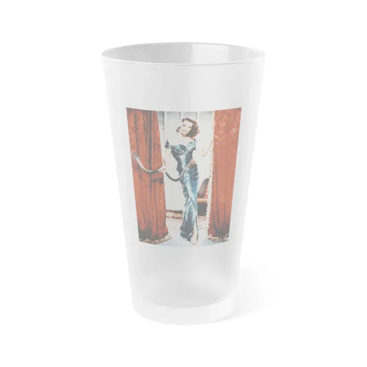 Jane Russell #149 (Vintage Female Icon) Frosted Pint Glass 16oz 16oz Frosted - Go Mug Yourself