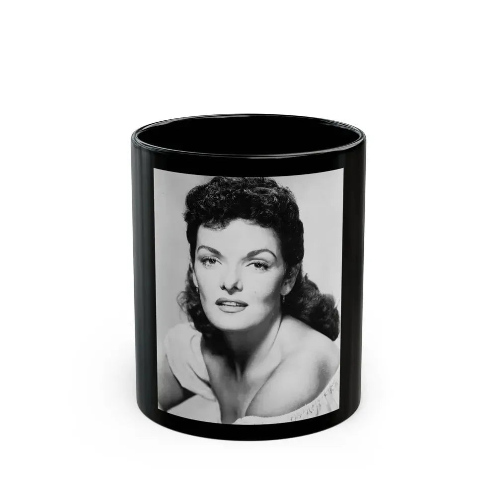 Jane Russell #15 (Vintage Female Icon) Black Coffee Mug 11oz - Go Mug Yourself