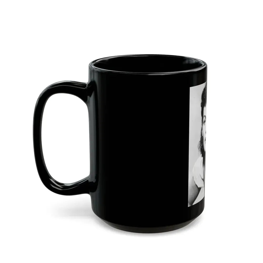Jane Russell #15 (Vintage Female Icon) Black Coffee Mug - Go Mug Yourself
