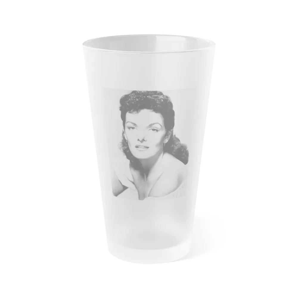 Jane Russell #15 (Vintage Female Icon) Frosted Pint Glass 16oz-16oz-Frosted-Go Mug Yourself