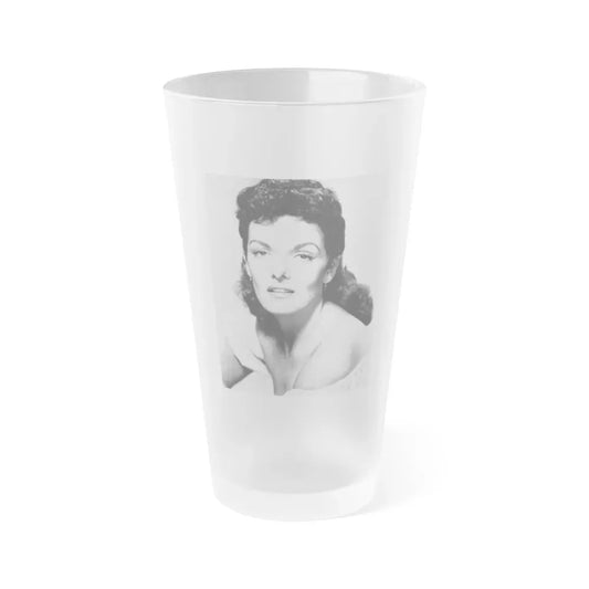 Jane Russell #15 (Vintage Female Icon) Frosted Pint Glass 16oz 16oz Frosted - Go Mug Yourself