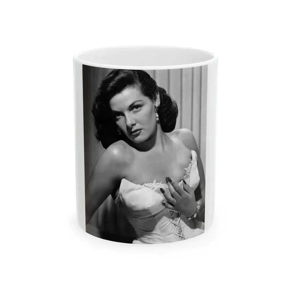 Jane Russell #150 (Vintage Female Icon) White Coffee Mug 11oz - Go Mug Yourself